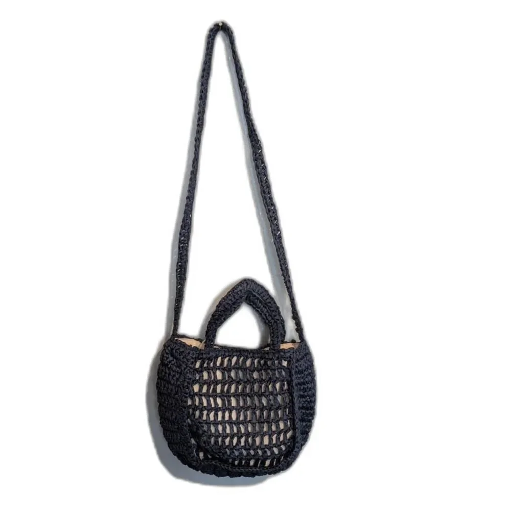 Universal Thread Blue Crochet Crossbody Bag NWT